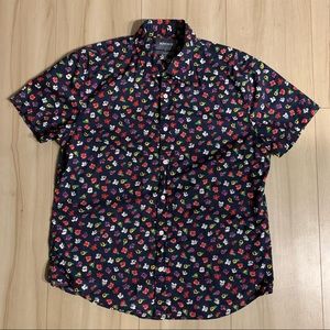 Bonobos Stretch Riviera Short Sleeve Shirt - L standard fit, reg length